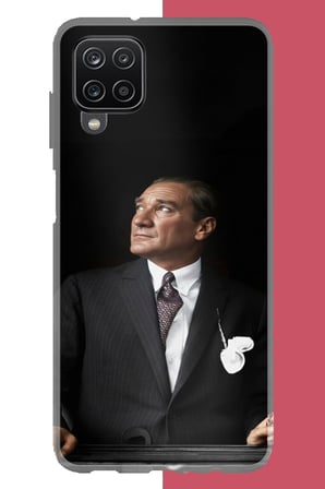Samsung Galaxy A22-M22-M32 Uyumlu kürsüden bakan atatürk Baskılı Silikon Kılıf