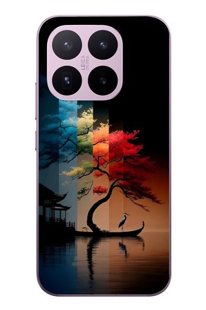 Xiaomi 17T
 Uyumlu Dört Mevsim Ağaç Baskılı Silikon Kılıf