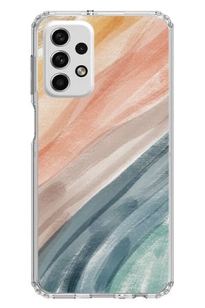 Samsung Galaxy A73 Uyumlu Modern Renk Paleti Baskılı Silikon Kılıf