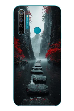 Realme 5i Uyumlu Karanlık Yolu Baskılı Silikon Kılıf