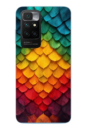 Redmi 10 2022 Uyumlu Efsun Renk Demeti Baskılı Silikon Kılıf