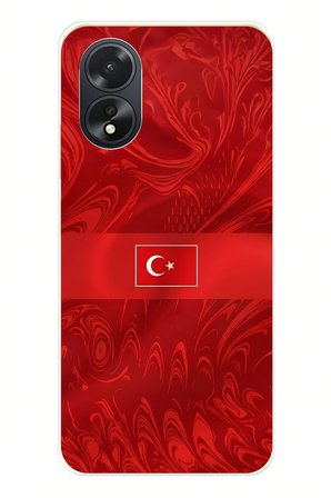 Oppo A38 Uyumlu Türk Milli Takım Desenli Forma Baskılı Silikon Kılıf