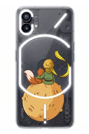 Nothing Phone (1) Uyumlu Küçük Prens Gezegen Boa Tasarımlı Baskılı Silikon Kılıf