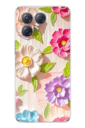 Tecno Pova 7 ULTRA 5G Uyumlu Renkli Çiçek Bahçesi Baskılı Silikon Kılıf