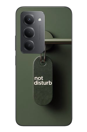 Redmi 15 Uyumlu Not Disturb Baskılı Silikon Kılıf
