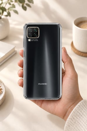 Huawei P40 Lite Uyumlu Şeffaf Silikon Kılıf