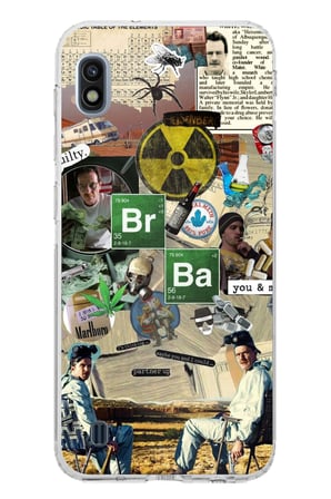 Samsung Galaxy A10 Uyumlu Breaking Bad Kolaj Baskılı Silikon Kılıf