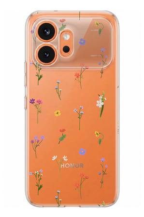 Honor 600 Uyumlu Minik Kır Çiçekleri Baskılı Silikon Kılıf