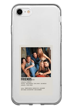 iPhone 6 - 6S Uyumlu Friends Mini Poster Tasarımlı Baskılı Silikon Kılıf