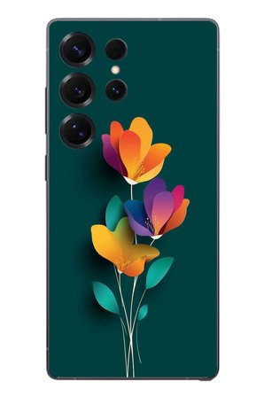 Samsung Galaxy S25 Ultra Uyumlu Modernizimin Çicekleri Baskılı Silikon Kılıf