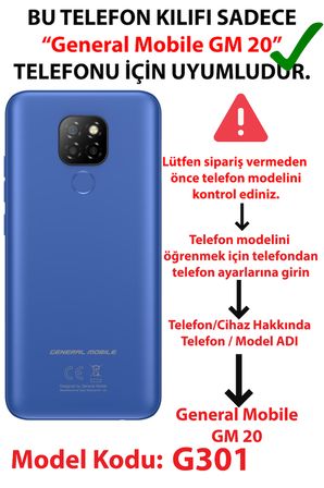 General Mobile GM 20 Uyumlu Sevimli Kedicikler ve Patiler Baskılı Silikon Kılıf