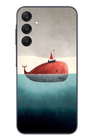 Samsung Galaxy A25 Uyumlu Balina Baskılı Silikon Kılıf