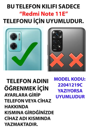 Redmi Note 11E Uyumlu Bordür Çiçekli Sabır Yazılı Baskılı Silikon Kılıf