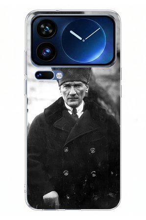 Xiaomi 17 Pro Max Uyumlu Mustafa Kemal Atatürk Portre Baskılı Silikon Kılıf