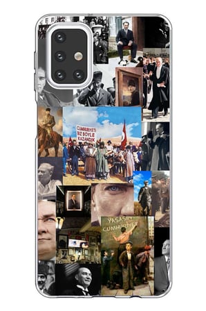 Samsung Galaxy M31s Uyumlu Atatürk Cumhuriyet Baskılı Silikon Kılıf