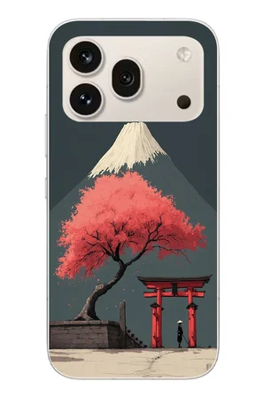 Honor 600 Pro Uyumlu Fuji Dağı Baskılı Silikon Kılıf