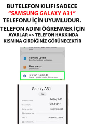 Samsung Galaxy A31 Uyumlu Pembe Şemsiyeli Sahil Baskılı Silikon Kılıf