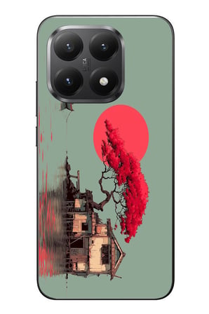 Xiaomi Mi 15T Uyumlu Sahil Evi Baskılı Silikon Kılıf