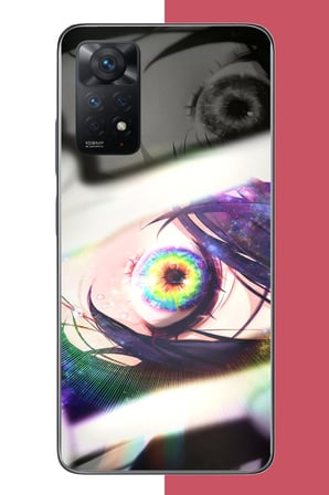 Redmi Note 11 PRO 4G Uyumlu anime göz Baskılı Silikon Kılıf