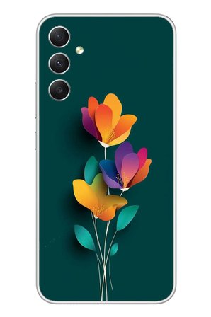 Samsung Galaxy A34 Uyumlu Modernizimin Çicekleri Baskılı Silikon Kılıf