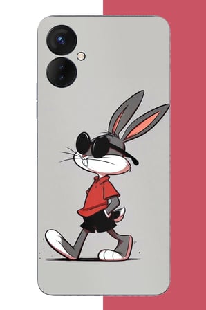 Tecno Spark 9 Pro Uyumlu bagsbuny Baskılı Silikon Kılıf