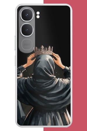 Vivo 315G Uyumlu Taç Baskılı Silikon Kılıf