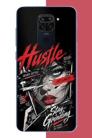 Redmi Note 9 Uyumlu Sınır Tanımayan Mücadele Baskılı Silikon Kılıf