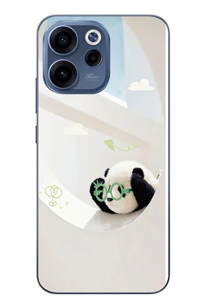 Oppo Reno 15F Uyumlu Gözlüklü Panda Baskılı Silikon Kılıf