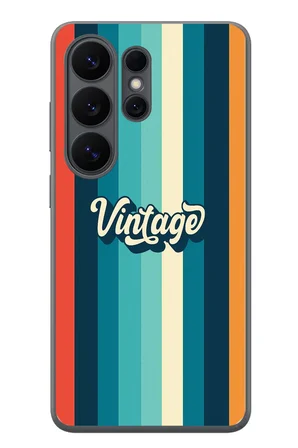 Samsung Galaxy S26 Ultra Uyumlu Vintage Baskılı Silikon Kılıf