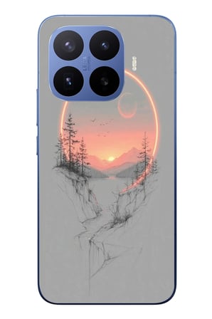 Xiaomi 17T Pro
 Uyumlu Günbatımı Mermer Desenli Baskılı Silikon Kılıf