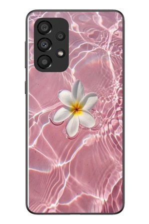 Samsung Galaxy A33 Uyumlu Dalgalı Papatya Baskılı Silikon Kılıf