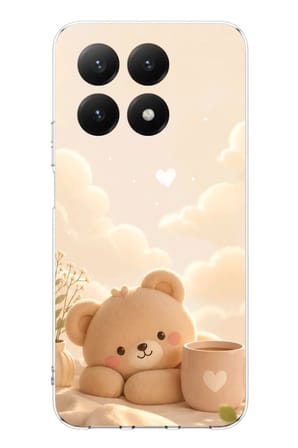 Xiaomi Mi 15T Uyumlu Sevimli Tatlı Ayı Baskılı Silikon Kılıf