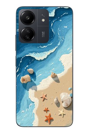 Redmi 13C Uyumlu Deniz Yıldızı Tatilde Baskılı Silikon Kılıf