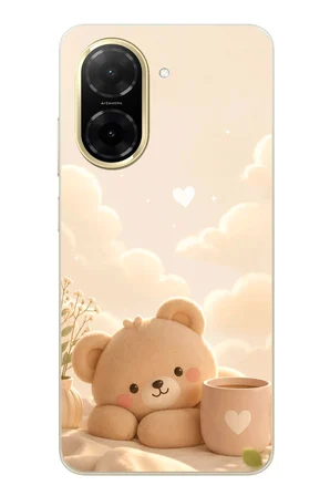 Redmi A5 Uyumlu Sevimli Tatlı Ayı Baskılı Silikon Kılıf