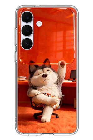 Samsung Galaxy S25 FE Uyumlu Keyifli Köpek Baskılı Silikon Kılıf