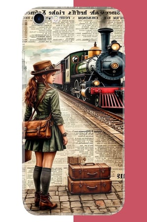 iPhone 6 - 6S Uyumlu vintage tren Baskılı Silikon Kılıf