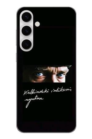 Samsung Galaxy S24 FE Uyumlu Atatürk Derin Bakış Andolsun Baskılı Silikon Kılıf