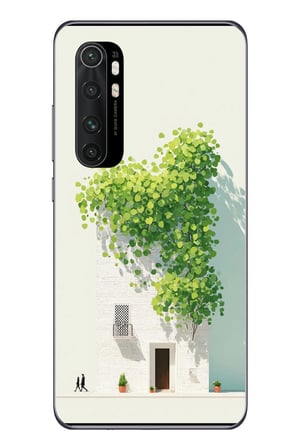 Xiaomi Mi 10 Lite Uyumlu Sarmaşıklı Ev Baskılı Silikon Kılıf