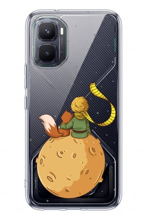 İnfinix GT 50 Pro Uyumlu Küçük Prens Gezegen Boa Tasarımlı Baskılı Silikon Kılıf