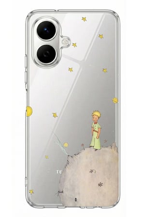 Tecno Spark Go 2 Uyumlu Küçük Prens Tasarımlı Baskılı Silikon Kılıf