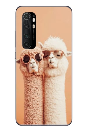 Xiaomi Mi 10 Lite Uyumlu Sevgili Lamalar Baskılı Silikon Kılıf