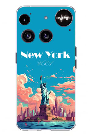 Nothing Phone (3) Uyumlu Özgürlük Heykeli New York Baskılı Silikon Kılıf