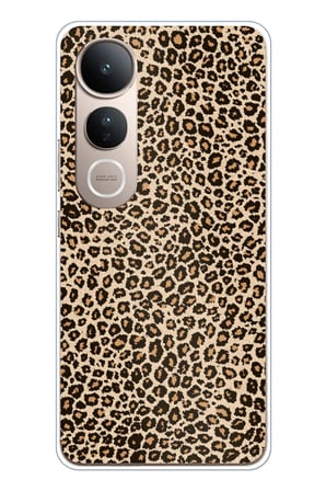 Vivo V50 Lite Uyumlu Leopar Tasarımlı Baskılı Silikon Kılıf