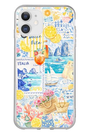 iPhone 11 Uyumlu La Dolce Vita İtalyan Rüyası Baskılı Silikon Kılıf