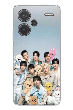 Redmi Note 13 PRO PLUS Uyumlu Tray Kids K-Pop Grubu ve SKZOO Temalı Baskılı Silikon Kılıf