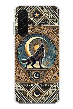 Samsung Galaxy A26 Uyumlu Yalnız Kurt Göktürk Baskılı Silikon Kılıf