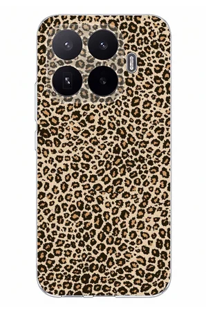Xiaomi 17T Uyumlu Leopar Tasarımlı Baskılı Silikon Kılıf