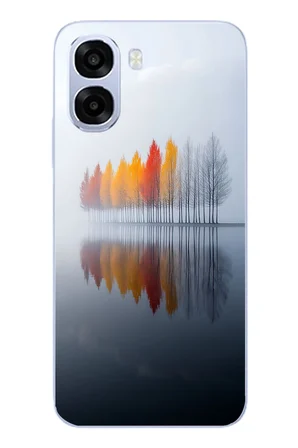 Oppo A6t - A6X Uyumlu Sonbahar Zamanı Baskılı Silikon Kılıf