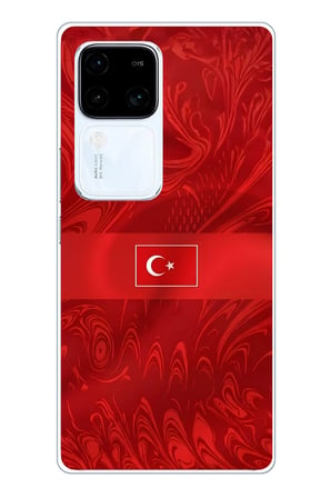 Vivo V30 Uyumlu Türk Milli Takım Desenli Forma Baskılı Silikon Kılıf