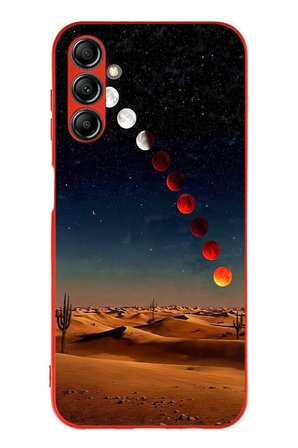 Samsung Galaxy A14 Uyumlu Ayın Geçişi Baskılı Silikon Kılıf